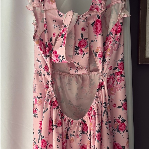 SHEIN Maternity Floral Print Dress With Floral Flounce Sleeves - Picture 14 of 15